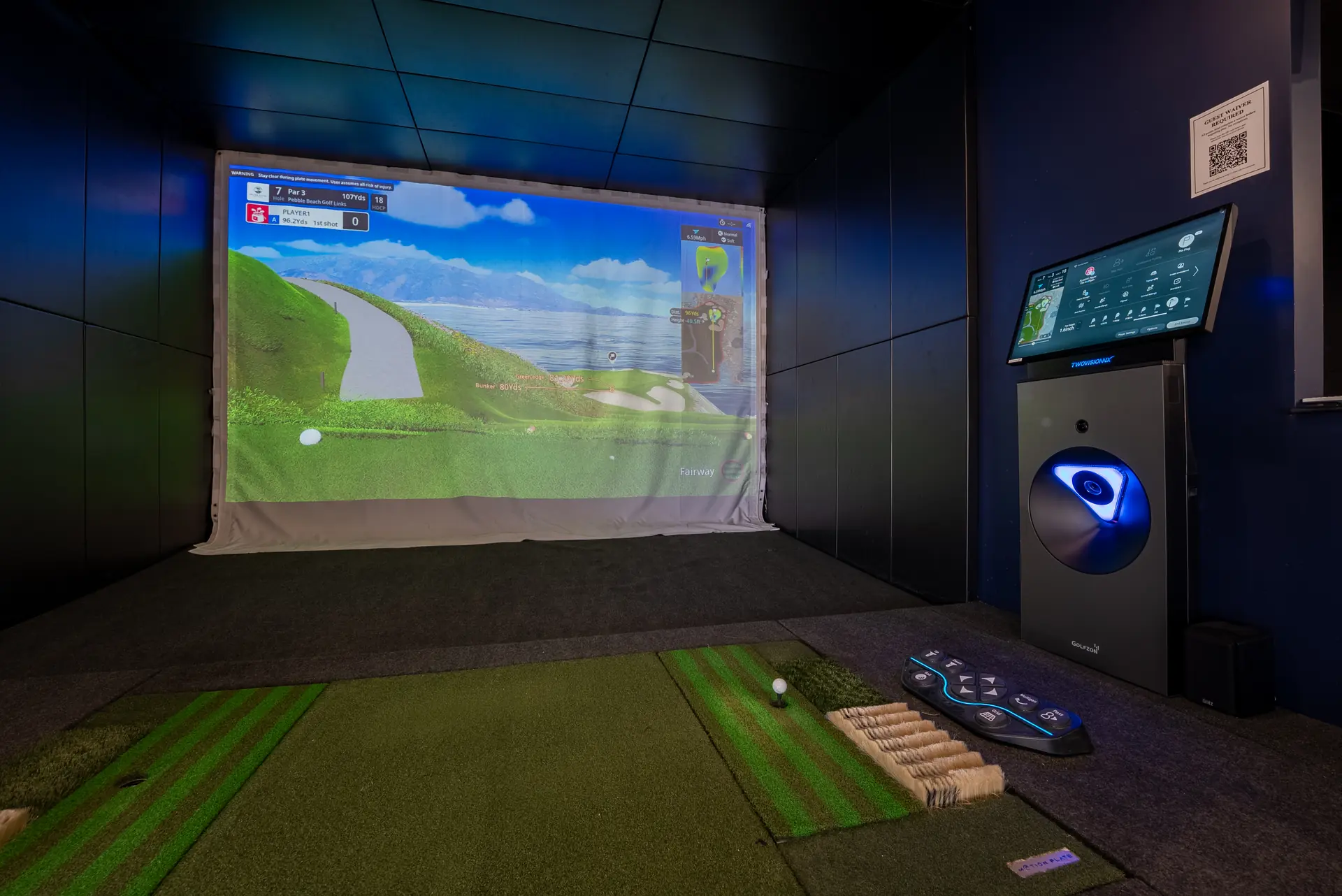 Golfzon NX simulator bay for 2-1-Fore Golf members