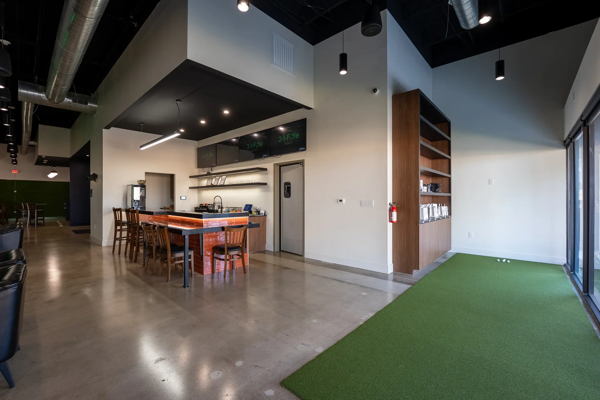 2-1-Fore Golf gathering space in Richardson
